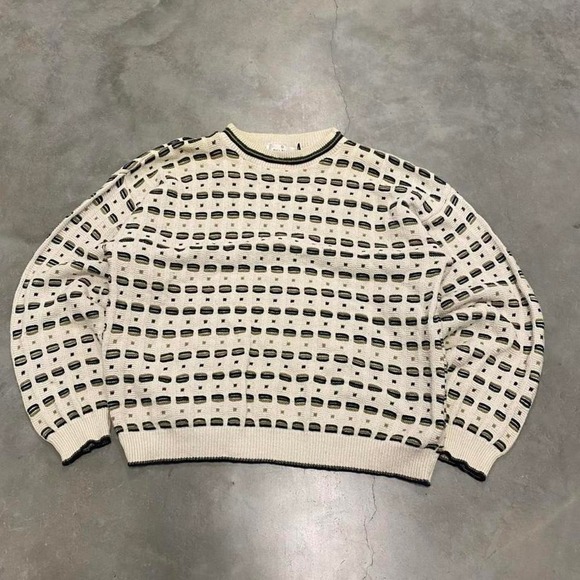 The Unbranded Brand Other - Vintage y2k 90s earthtones cream paisley knit sweater